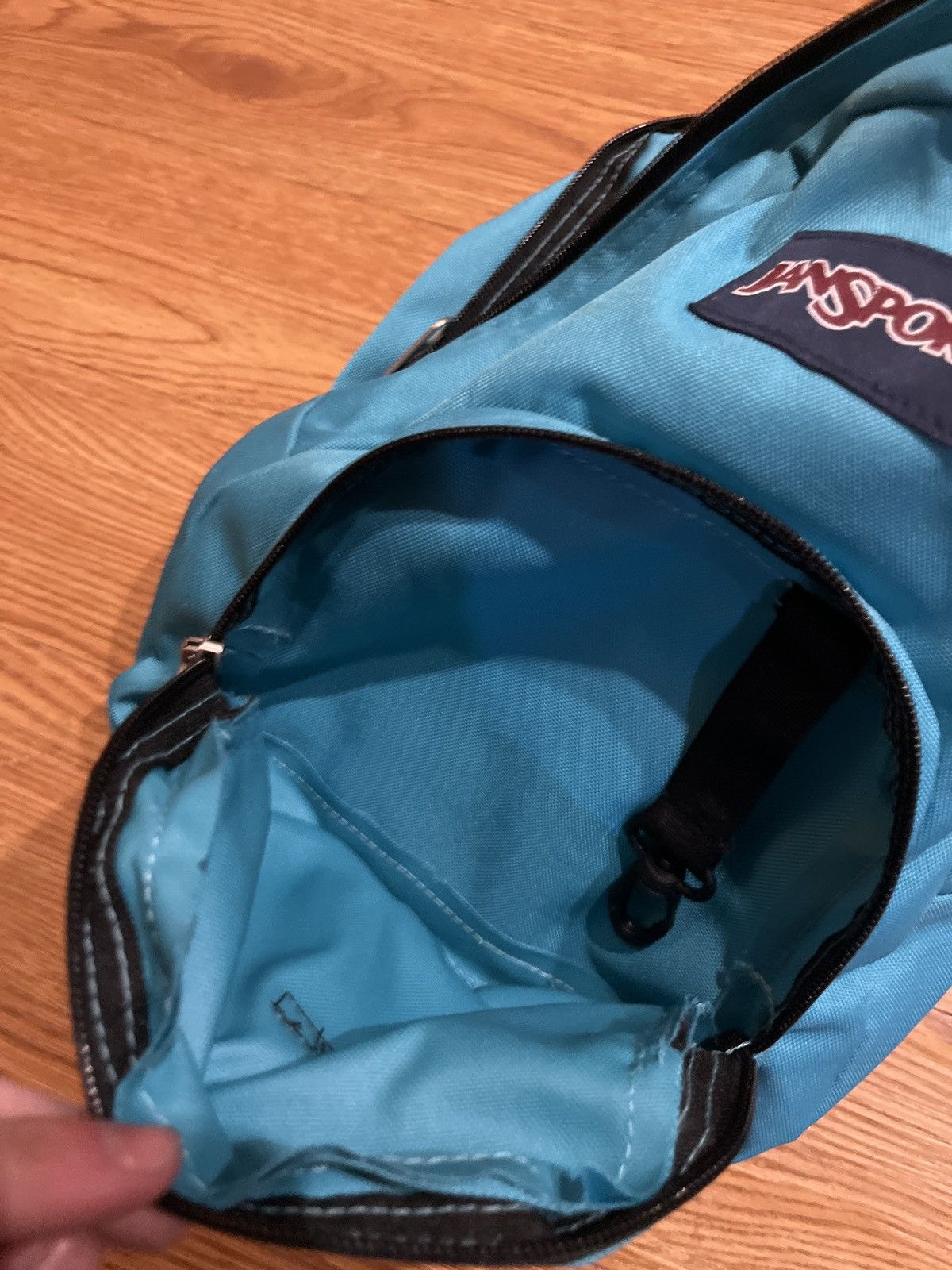 Vintage vintage y2k teal jansport mini backpack Size ONE SIZE - 1 Thumbnail