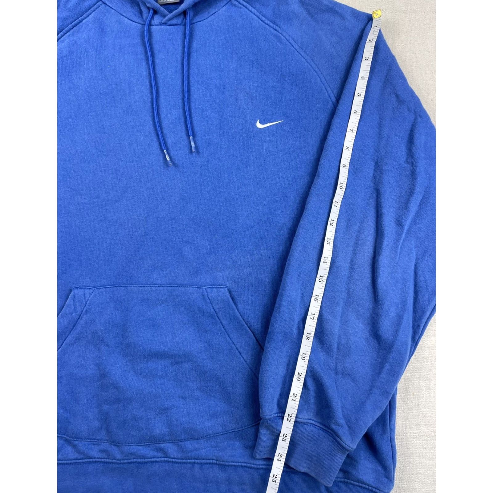 Nike VINTAGE Nike Hoodie XL Blue Pullover Swoosh Long Sleeve Mens Size US XL / EU 56 / 4 - 6 Thumbnail