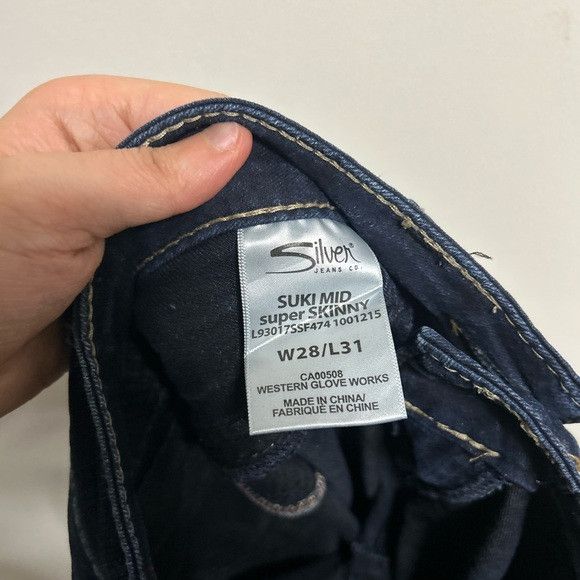 Silver Jeans Co. Silver Jeans Mid Super Skinny Jeans Size 28" / US 6 / IT 42 - 5 Thumbnail