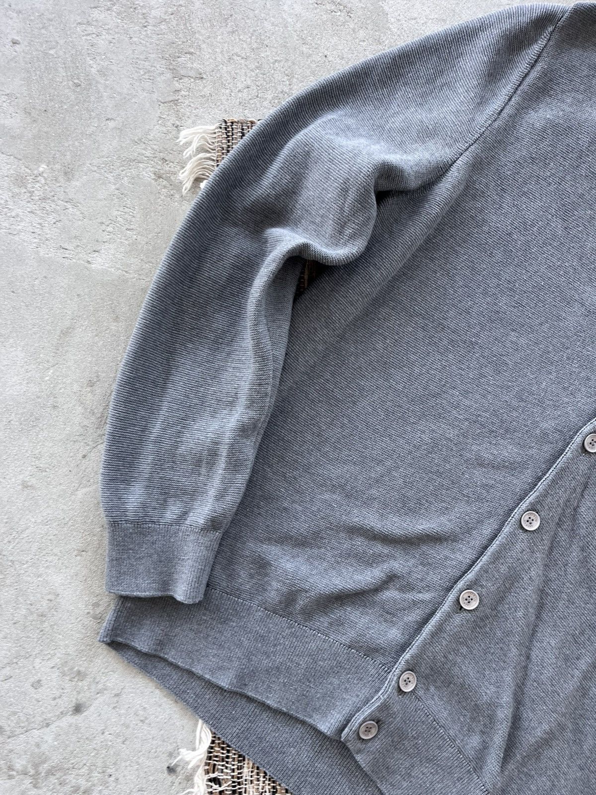 Lacoste Vintage Lacoste Grey Avantgarde Unisex Cardigan Luxury Y2K Size US L / EU 52-54 / 3 - 2 Thumbnail