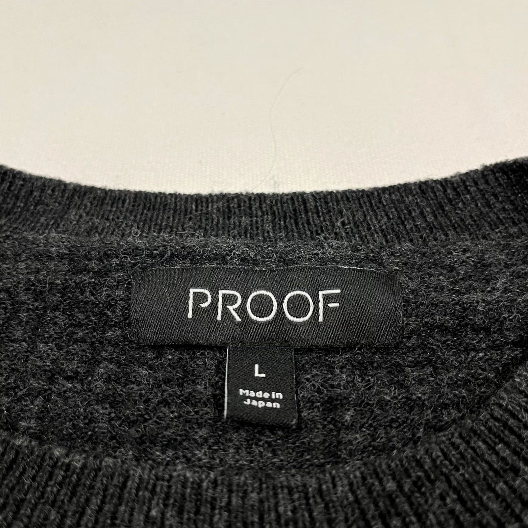Vintage Huckberry Proof Sweater Mens L Charcoal Gray Merino Wool Crewneck Made in Japan Size US L / EU 52-54 / 3 - 2 Thumbnail
