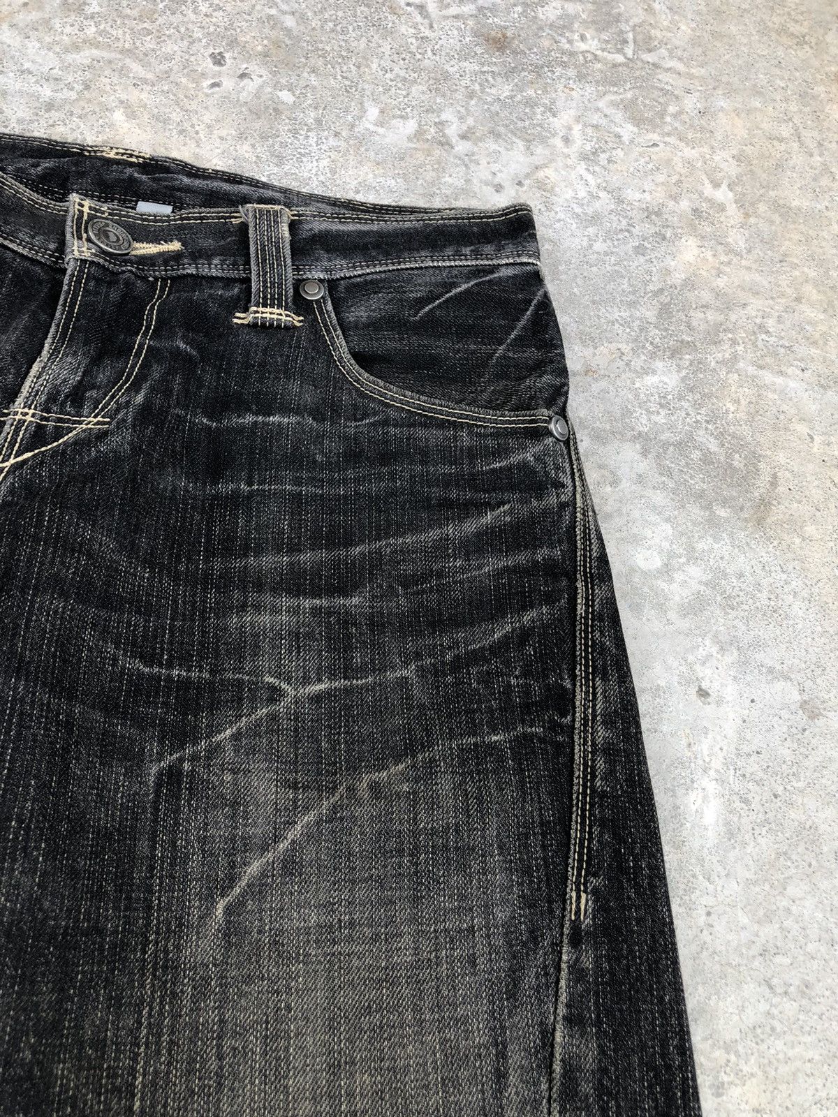 Levi's Y2k Levis Engineered Flared Jeans Distressed Jeans Size US 30 / EU 46 - 15 Thumbnail