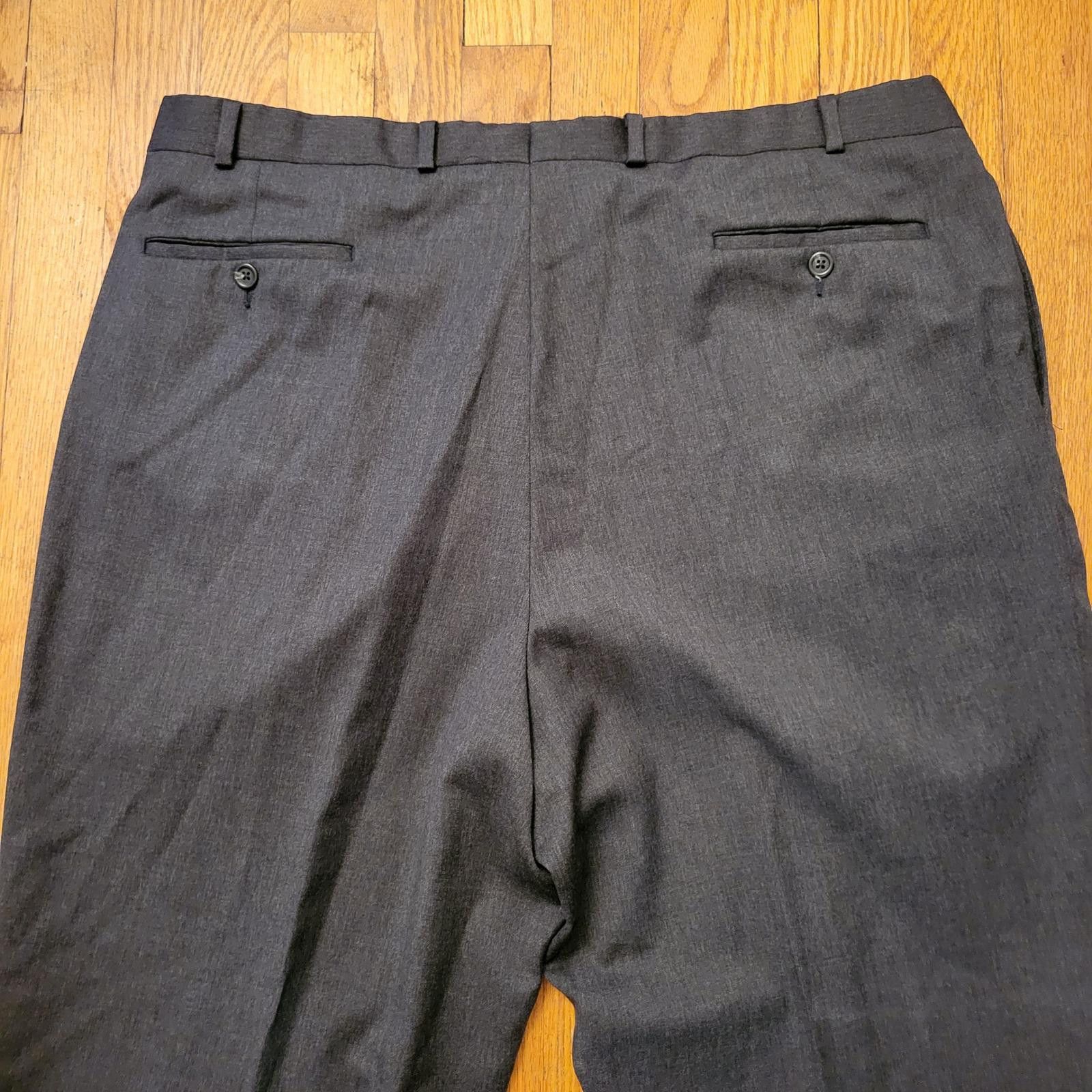 Ralph Lauren Ralph Lauren 40x32 Grey Wool Pleated Dress Pants Canada Size US 40 / EU 56 - 5 Thumbnail