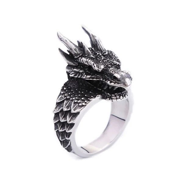 Jewelry × Vintage Vintage Goth Dragon Ring Size ONE SIZE - 5 Thumbnail