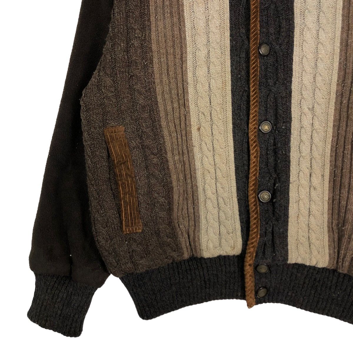 Japanese Brand 🔥VINTAGE BOMBER JACKET CARDIGAN KNIT ARNALDO BASSINI JAPAN Size US M / EU 48-50 / 2 - 4 Thumbnail