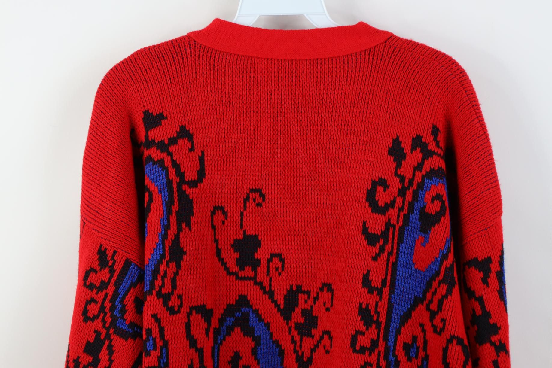 Vintage Deadstock Vintage 90s Streetwear Front Cardigan Sweater USA Size XXL / US 16-18 / IT 52-54 - 13 Thumbnail