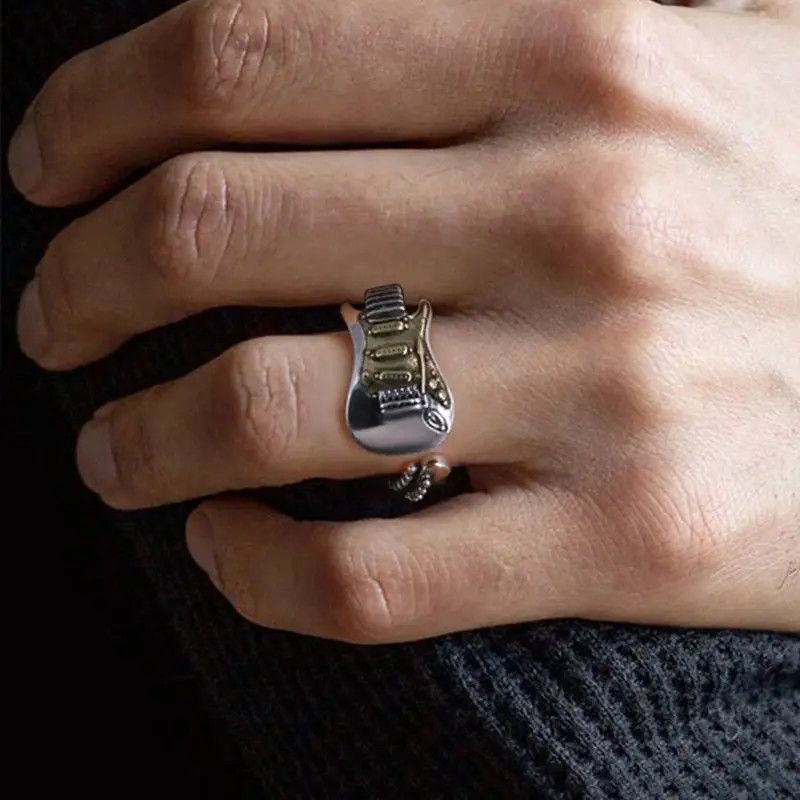 Jewelry Guitar Adjustable Ring Size ONE SIZE - 6 Thumbnail