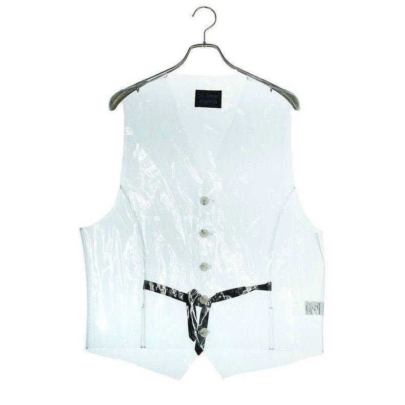 Raf Simons Transparent PVC Vest with Straps- DMC