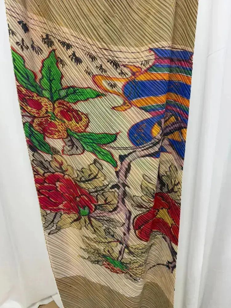 Issey Miyake Pleats Please Painting Scarf