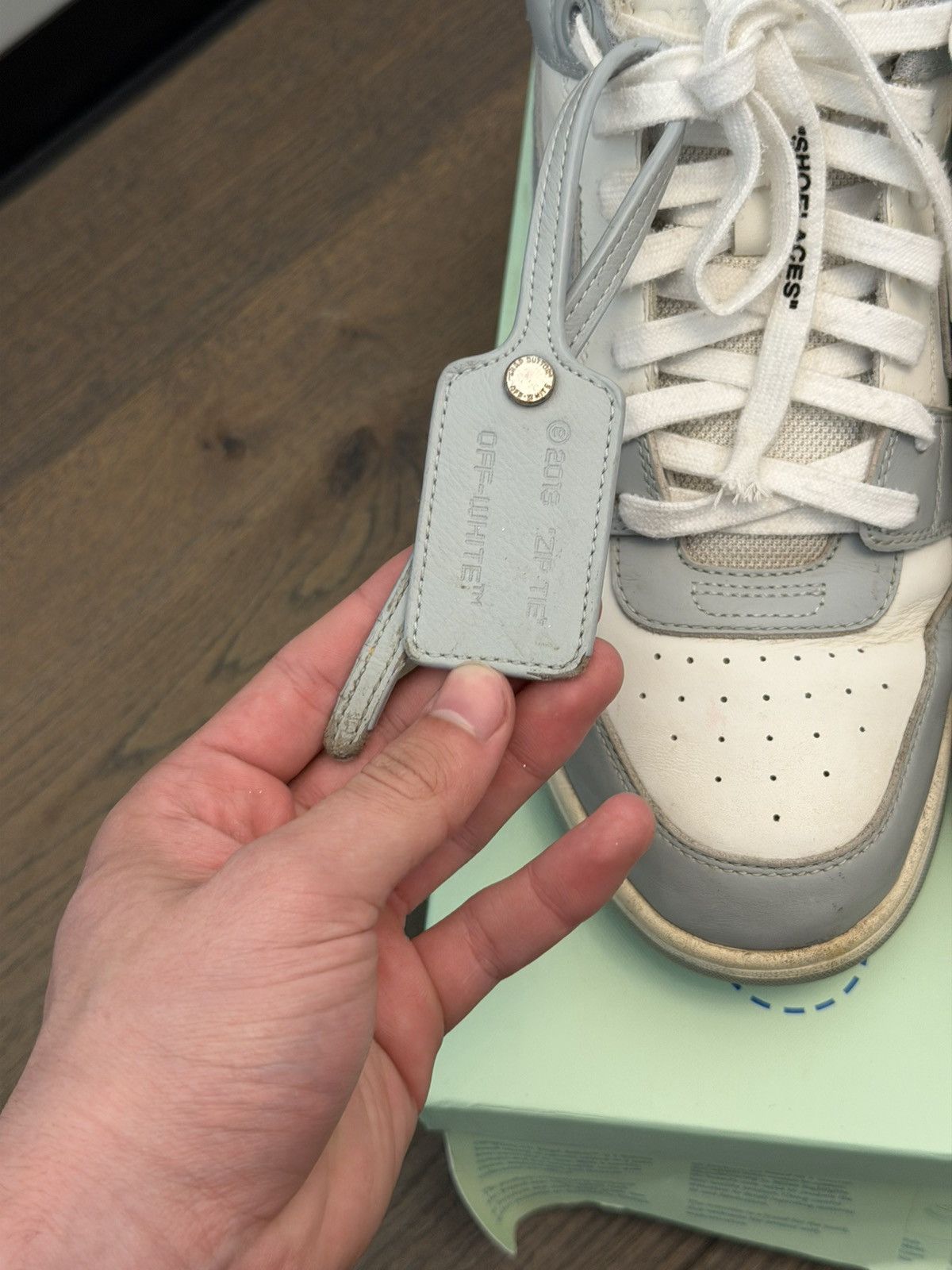 Off-White Off white Out Of Office Gray Size US 11 / EU 44 - 5 Thumbnail