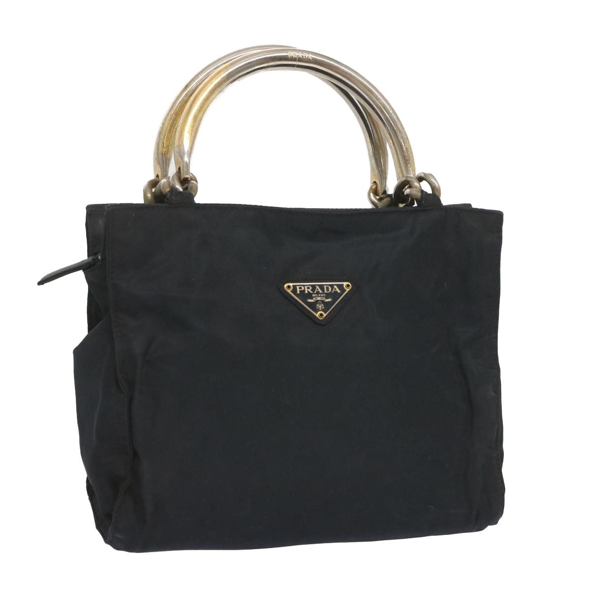 image of Prada Hand Bag Nylon Navy Auth Bs12614, Women's