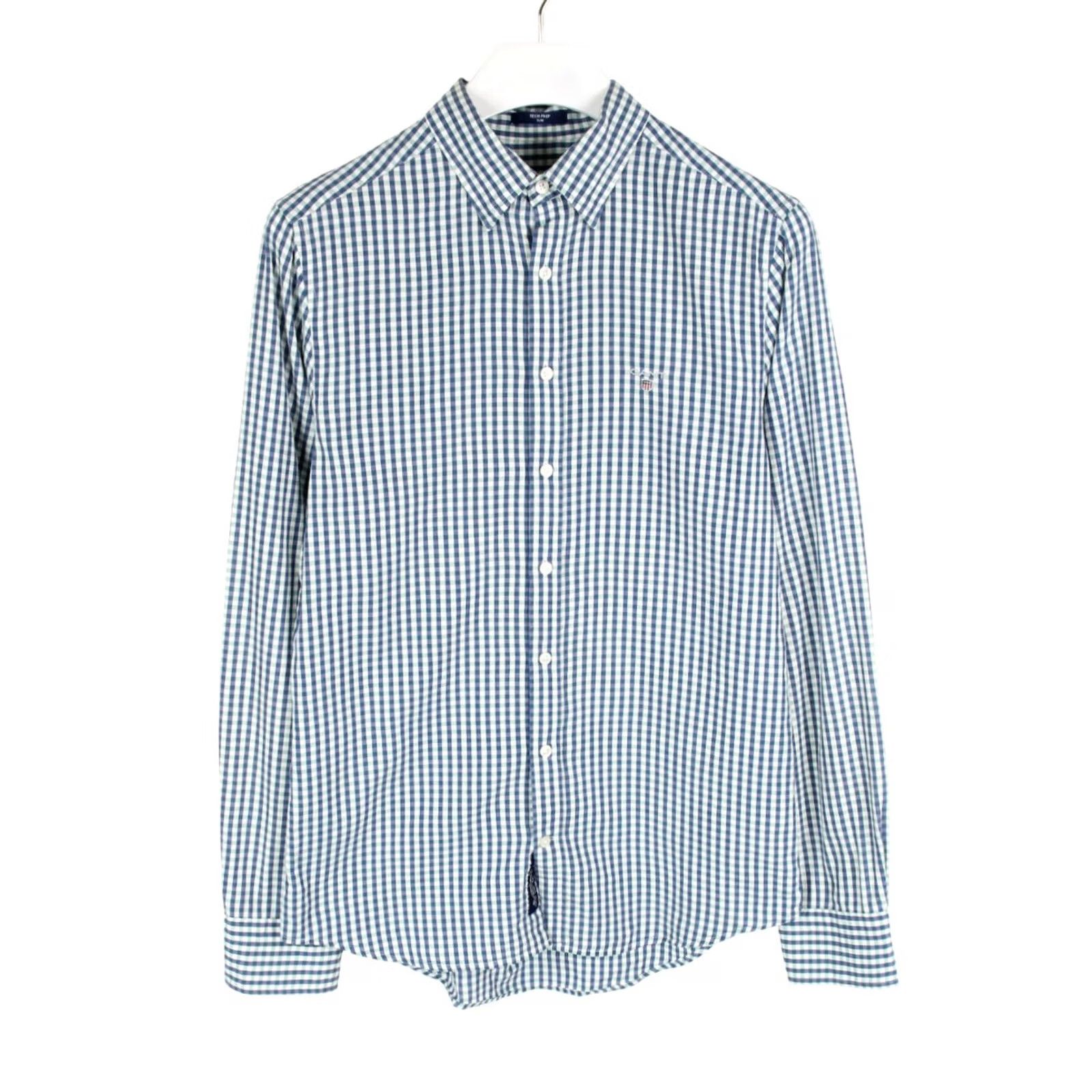 Gant GANT Tech Prep Slim Shirt Men MEDIUM Check Logo Button-Down Collar Size US M / EU 48-50 / 2 - 2 Thumbnail