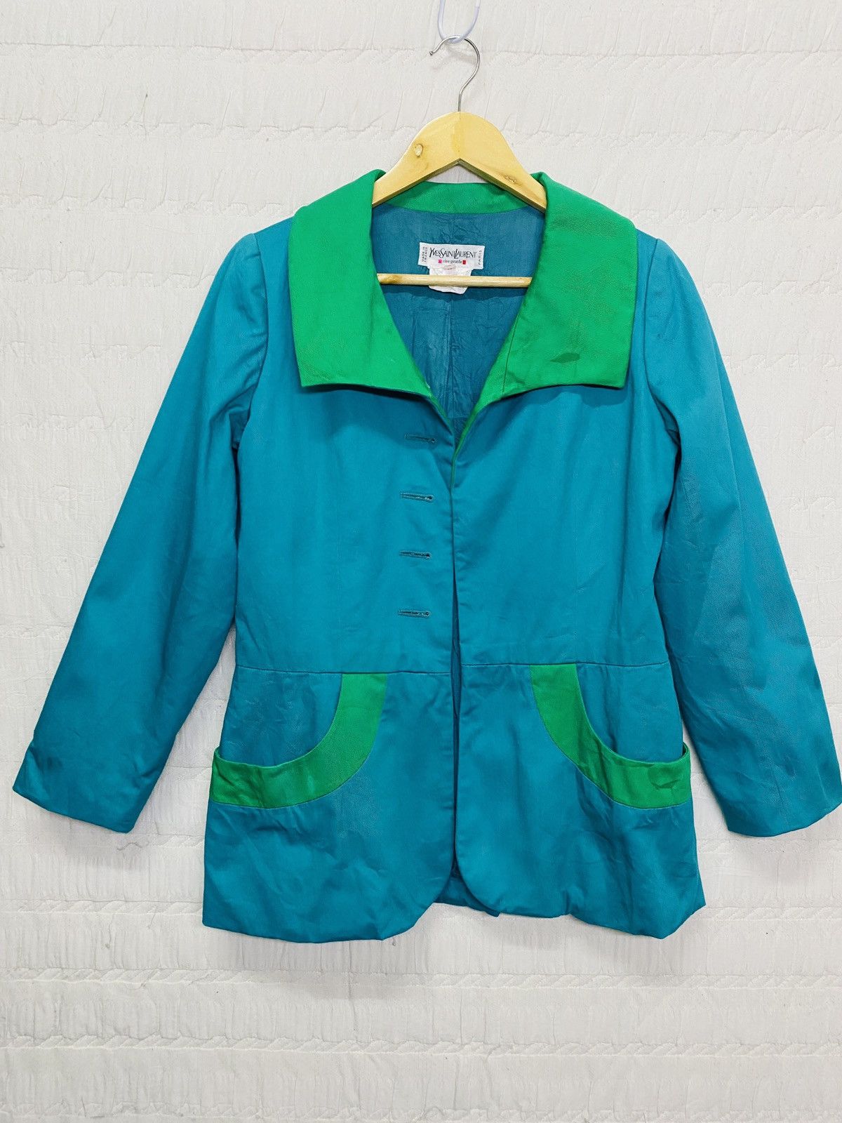 Vintage × Yves Saint Laurent (L) VINTAGE RIVE GAUCHE YVES SAINT LAURENT JACKET Size XS / US 0-2 / IT 36-38 - 1 Thumbnail