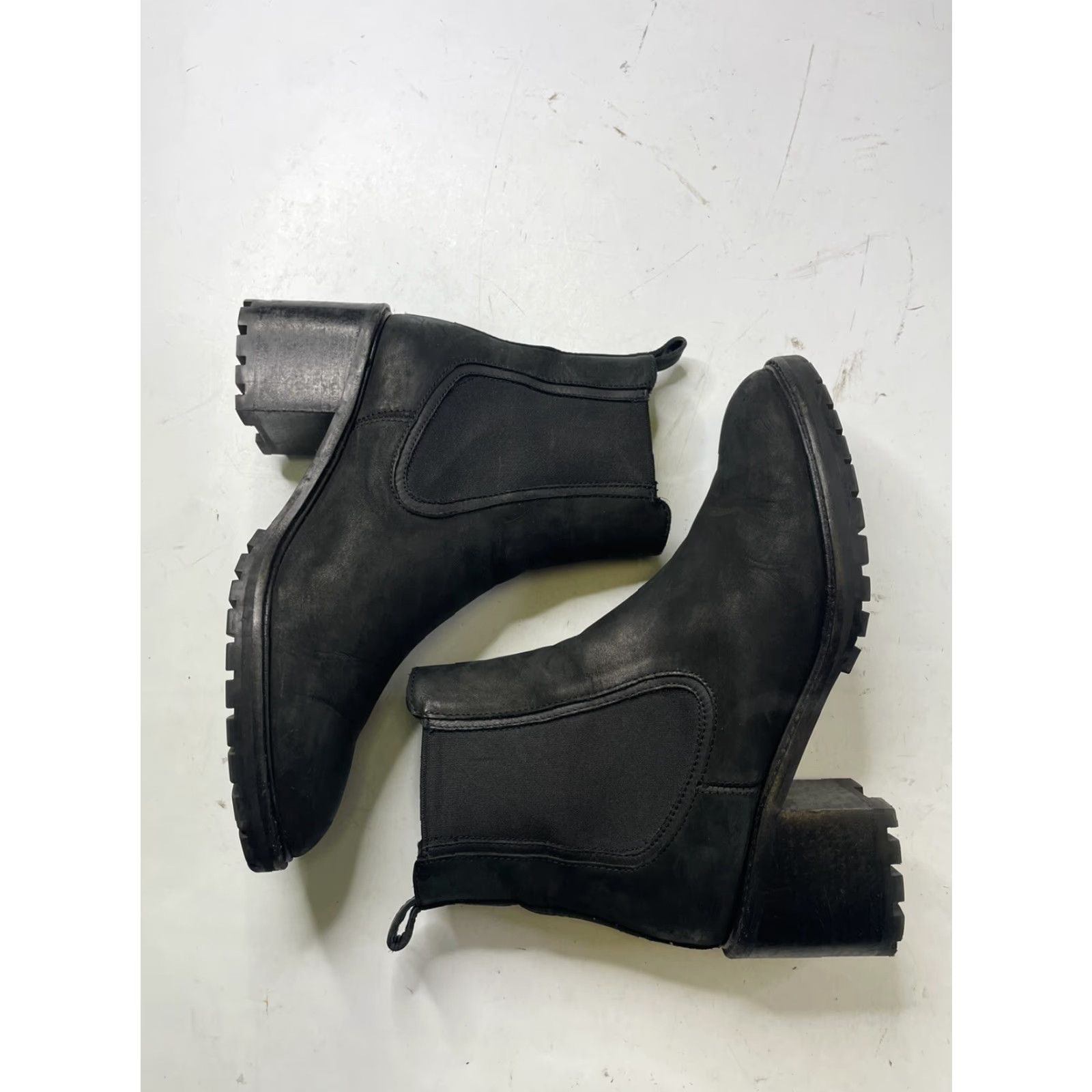 Thursday Boot Company Thursday Boot Co Everyday Knockout Block Heel Boots Women 10 Black Suede Leather Boots Woman Block Heel Leather Black 10 Women Boots Shoes Size US 10 / IT 40 - 7 Thumbnail