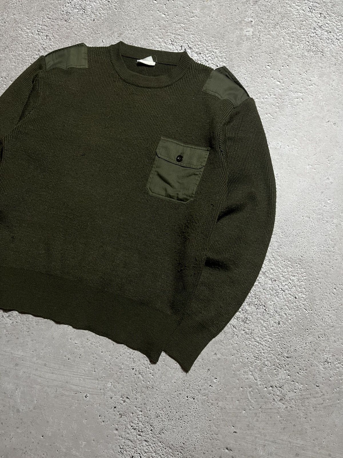 Other US Army Olive Green Wool Military Sweater Shoulder Patches Size US XXL / EU 58 / 5 - 2 Thumbnail