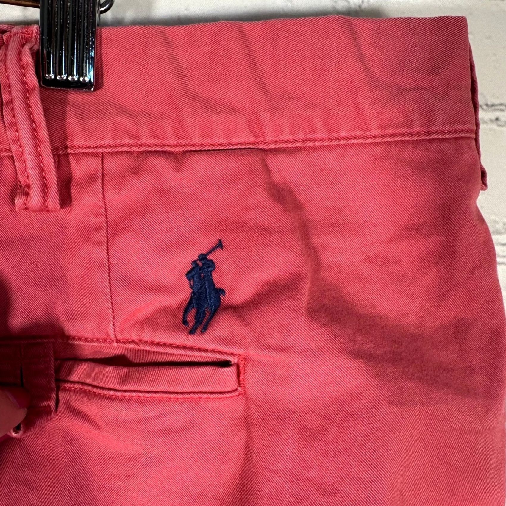 Polo Ralph Lauren Polo Ralph Lauren Mens 46 Pink Stretch Classic Fit Chino Shorts Cotton Twill 6in Size US XXL / EU 58 / 5 - 3 Thumbnail