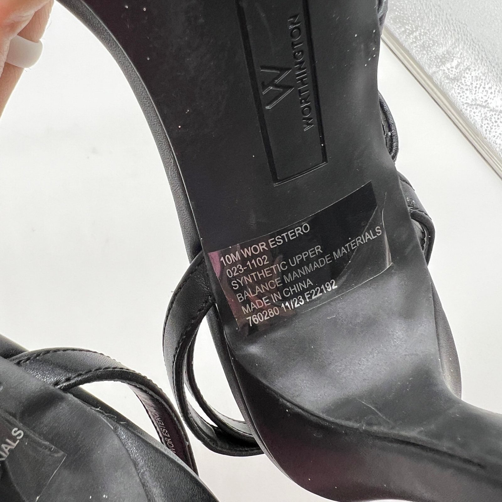 Other Worthington Women Shoes Estero Black Heeled Sandals Size 10M Size US 10 / IT 40 - 10 Thumbnail