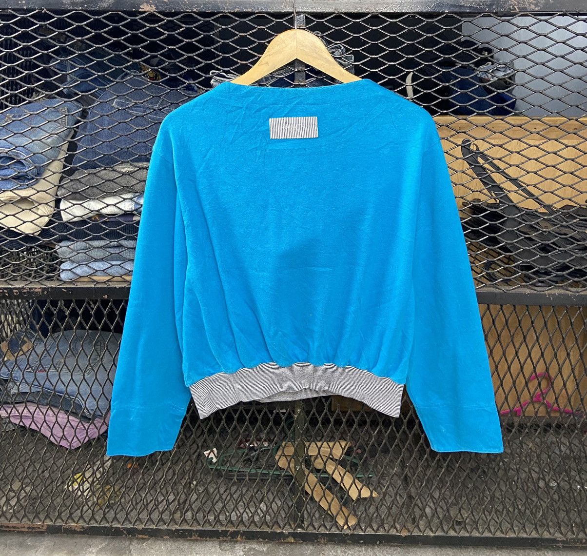 Christian Dior Monsieur × Vintage 90s Cristian Dior Sports Sweatshirt Baby Blue Size M / US 6-8 / IT 42-44 - 7 Thumbnail