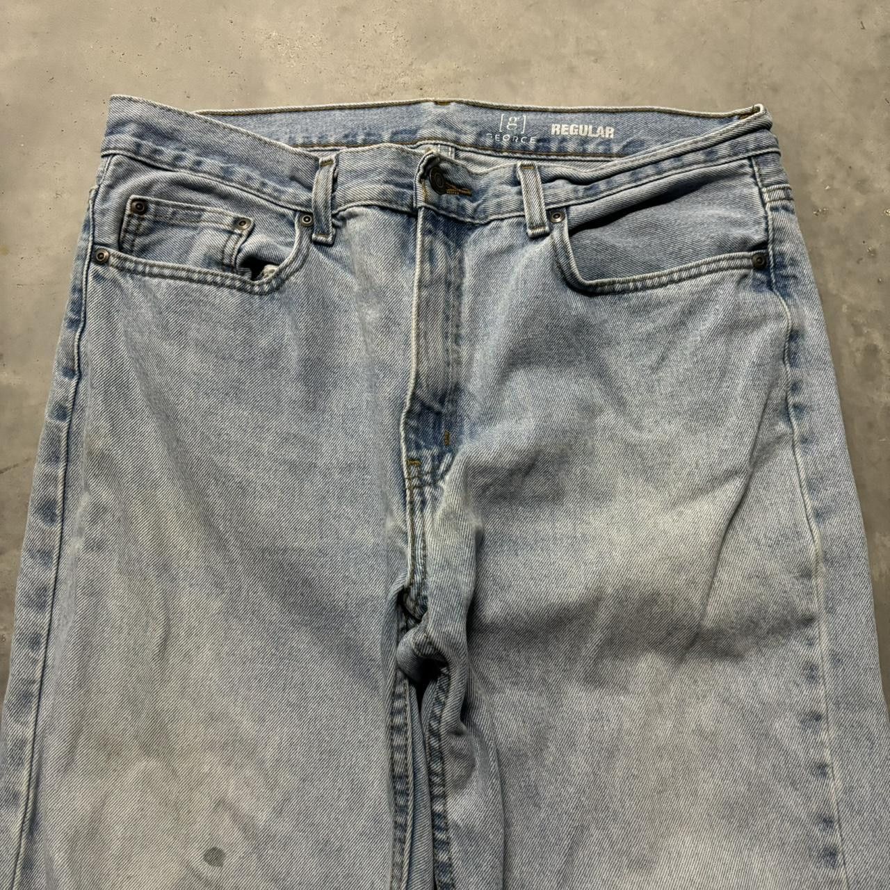 Japanese Brand × Vintage Crazy Vintage Y2K/2000s Light Wash Essential Denim Jeans! Size US 34 / EU 50 - 5 Thumbnail
