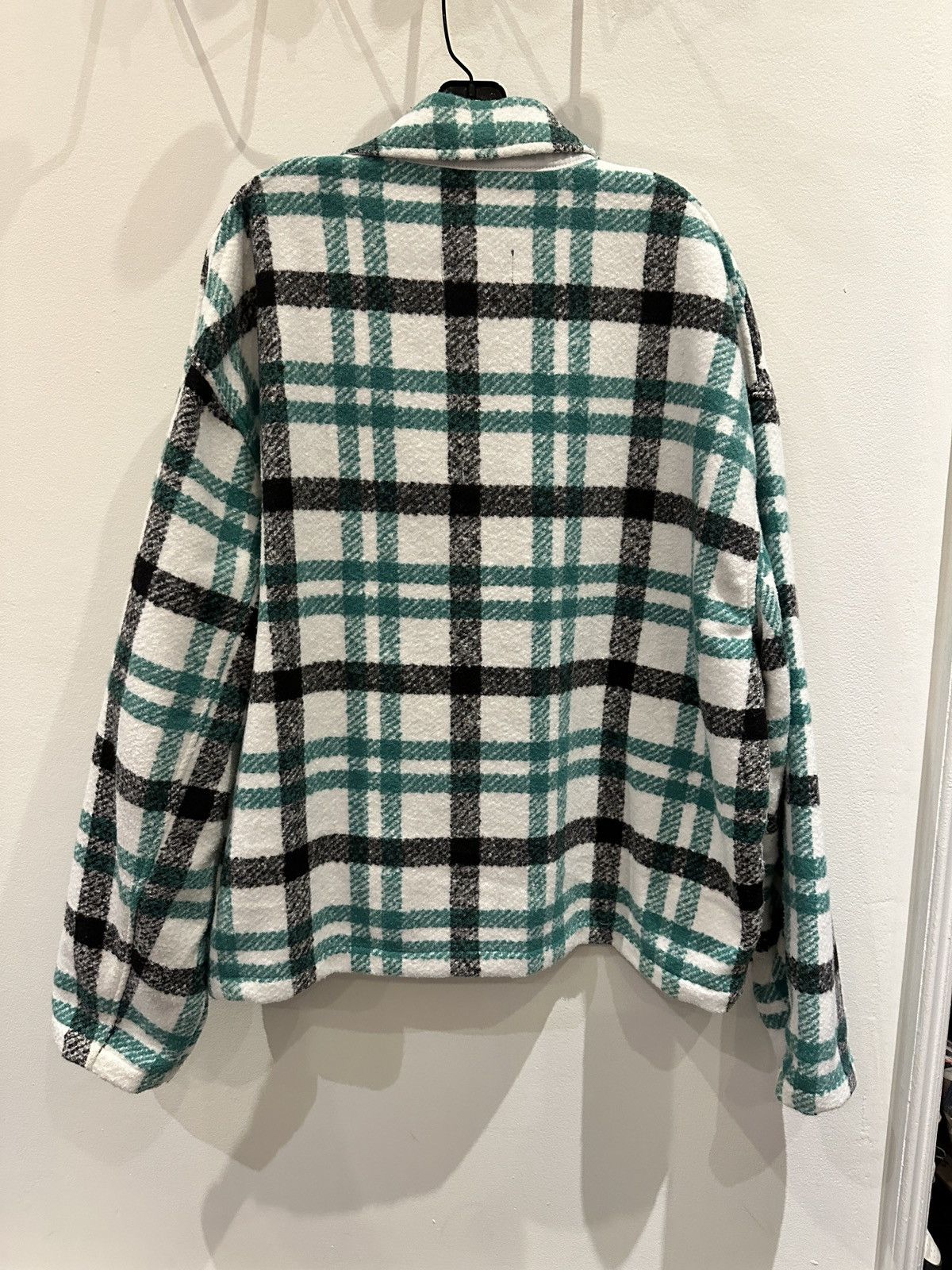 Asos Asos Plaid Zip Jacket Green Black Size US XL / EU 56 / 4 - 2 Thumbnail