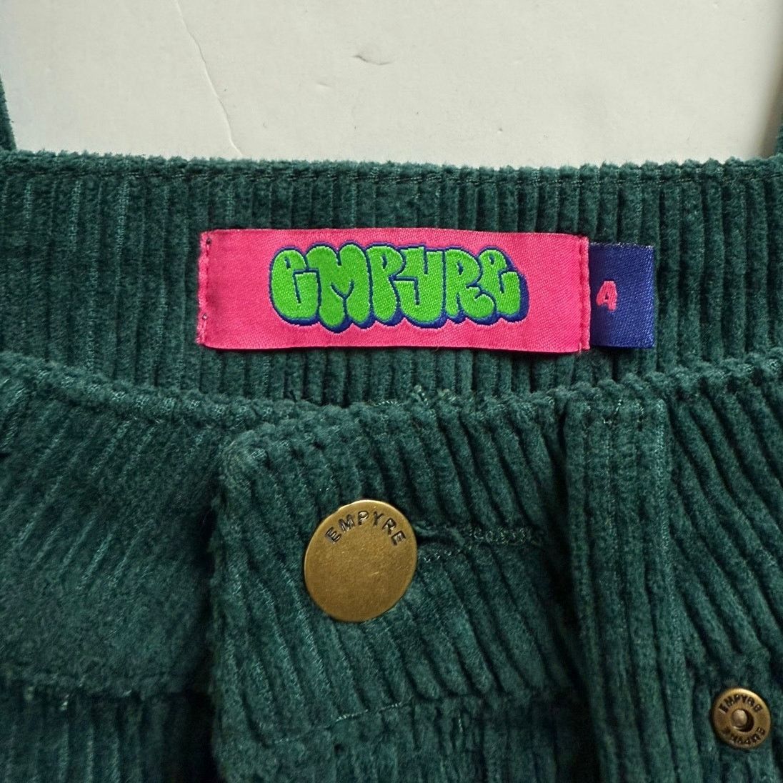 Empyre Empyre Tori Ponderosa Corduroy Skate Pants - Green, Size 4 Size 27" / US 4 / IT 40 - 8 Thumbnail