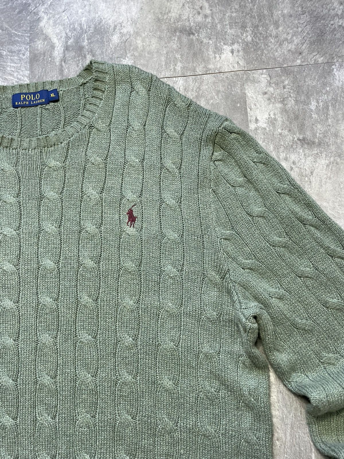 Polo Ralph Lauren Polo Ralph Lauren Cable Knit Sweater Vintage 90s Y2k Luxury Size US XL / EU 56 / 4 - 2 Thumbnail