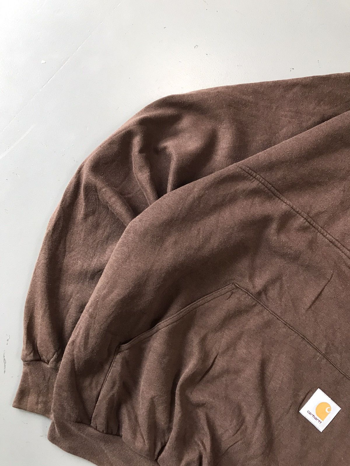 Carhartt × Vintage Vintage Carhartt K115 BRN zipper sweatshirt Size US L / EU 52-54 / 3 - 3 Thumbnail