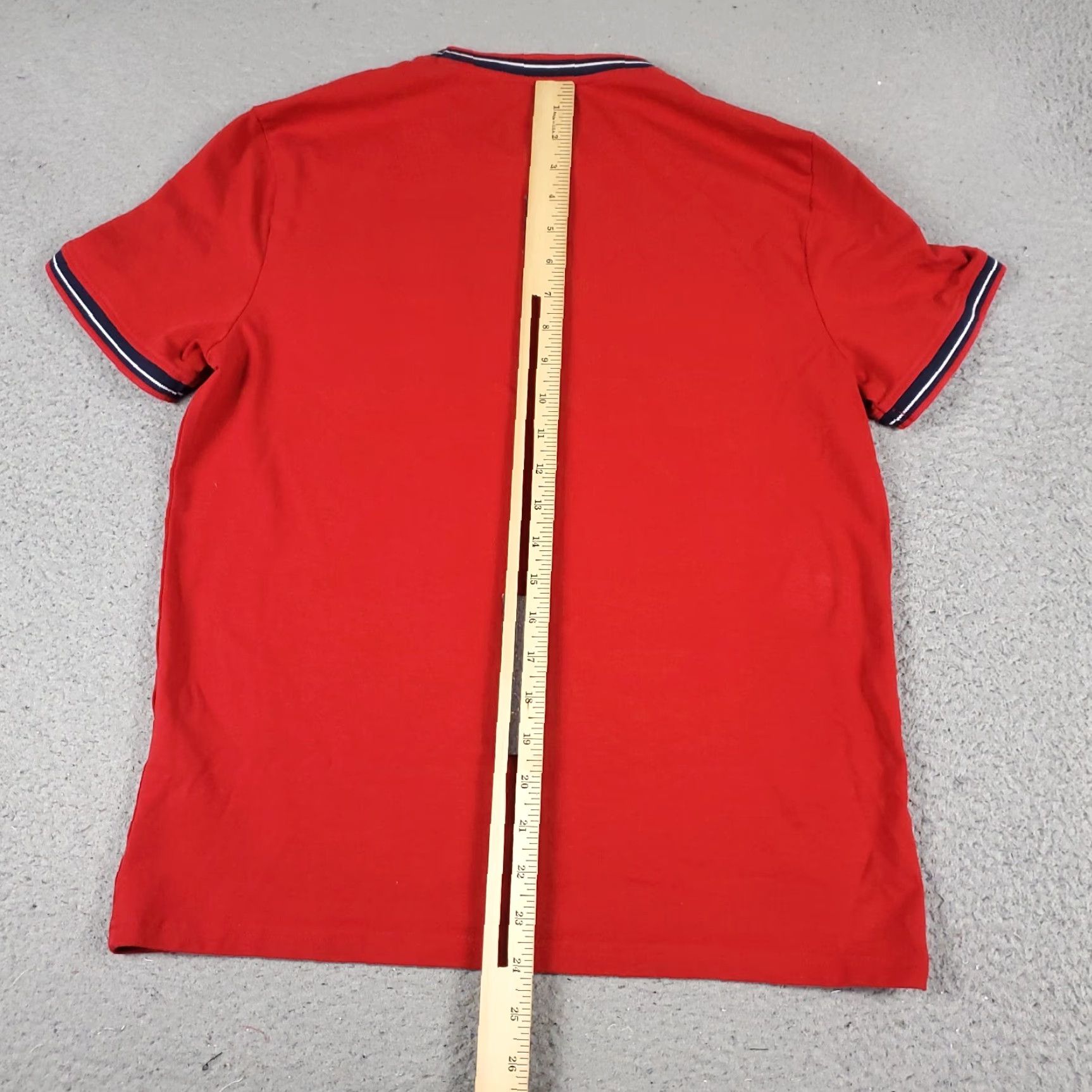 Ben Sherman Ben Sherman T Shirt Mens Size Small Red Casual Short Sleeve - logo, Cotton, Crew Neck, Solid, Classic Modern American, Men, XS? Size US S / EU 44-46 / 1 - 5 Thumbnail