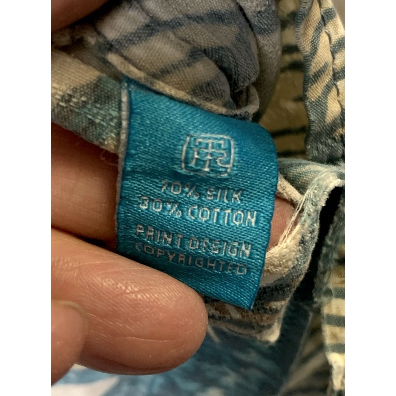Tori Richard Tori Richard Shirt Men XL Hawaiian Palm Leaves Tropical Vacation Silk Blend Multicolor All Seasons Short Sleeve Button-Up Size US XL / EU 56 / 4 - 5 Thumbnail