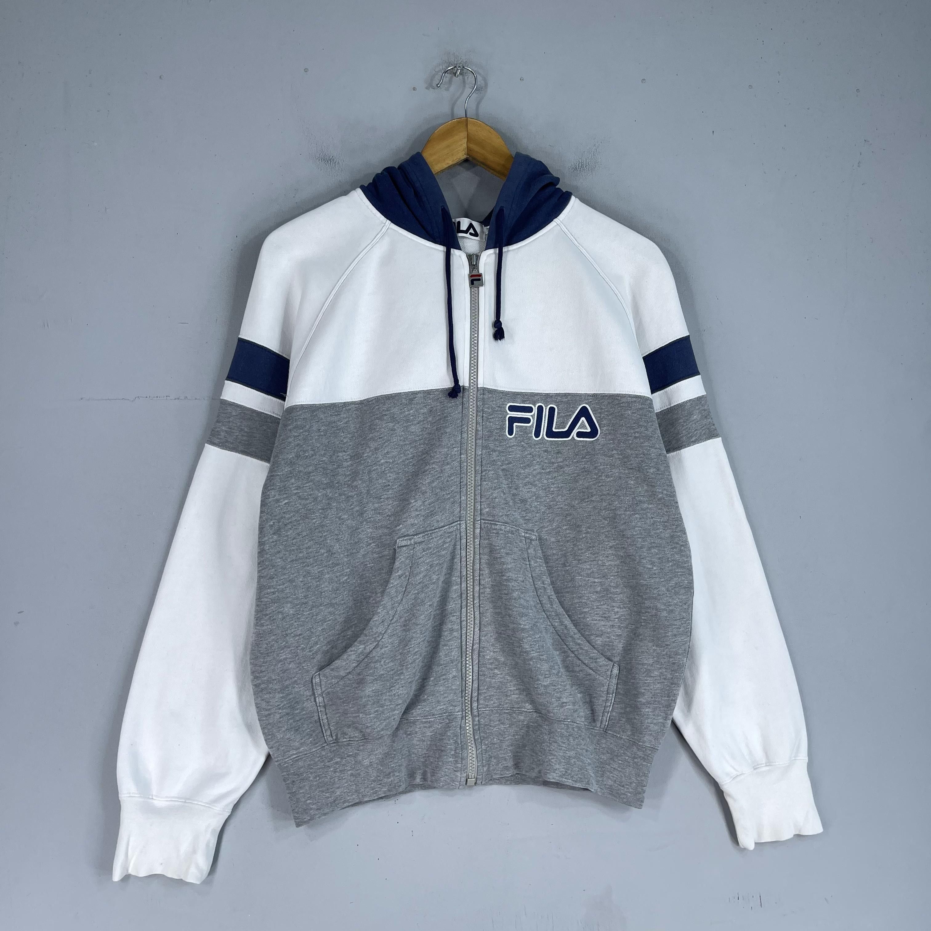Fila × Vintage Vintage FILA Spellout Embroidery Full Zipper Hoodie Size US M / EU 48-50 / 2 - 3 Thumbnail