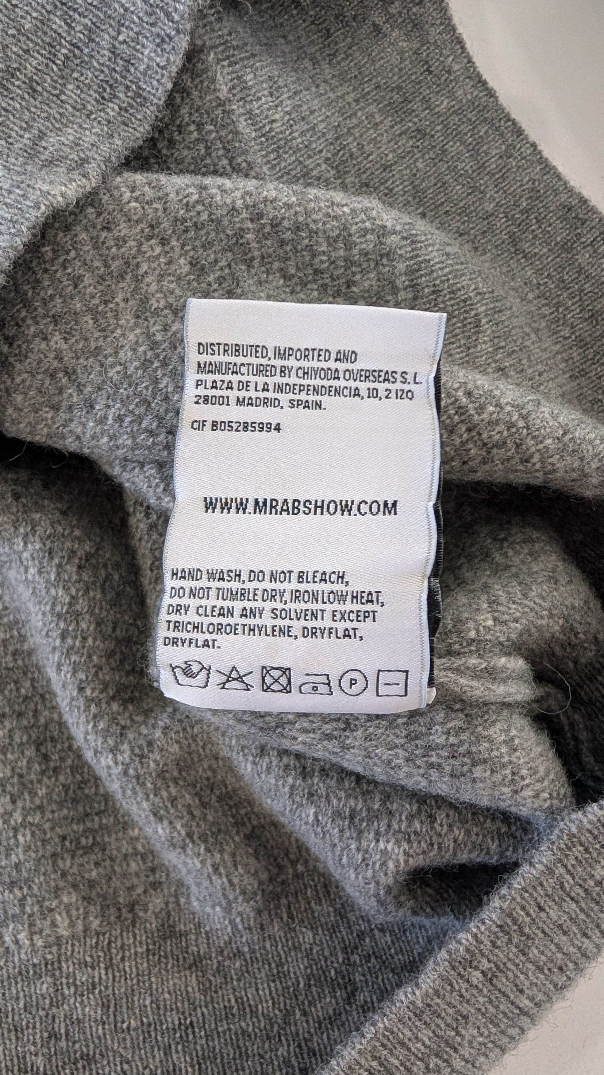 Other Mr AB Wool Tricot Polo Shirt Grey Large Cashmere Blend Size US L / EU 52-54 / 3 - 5 Thumbnail