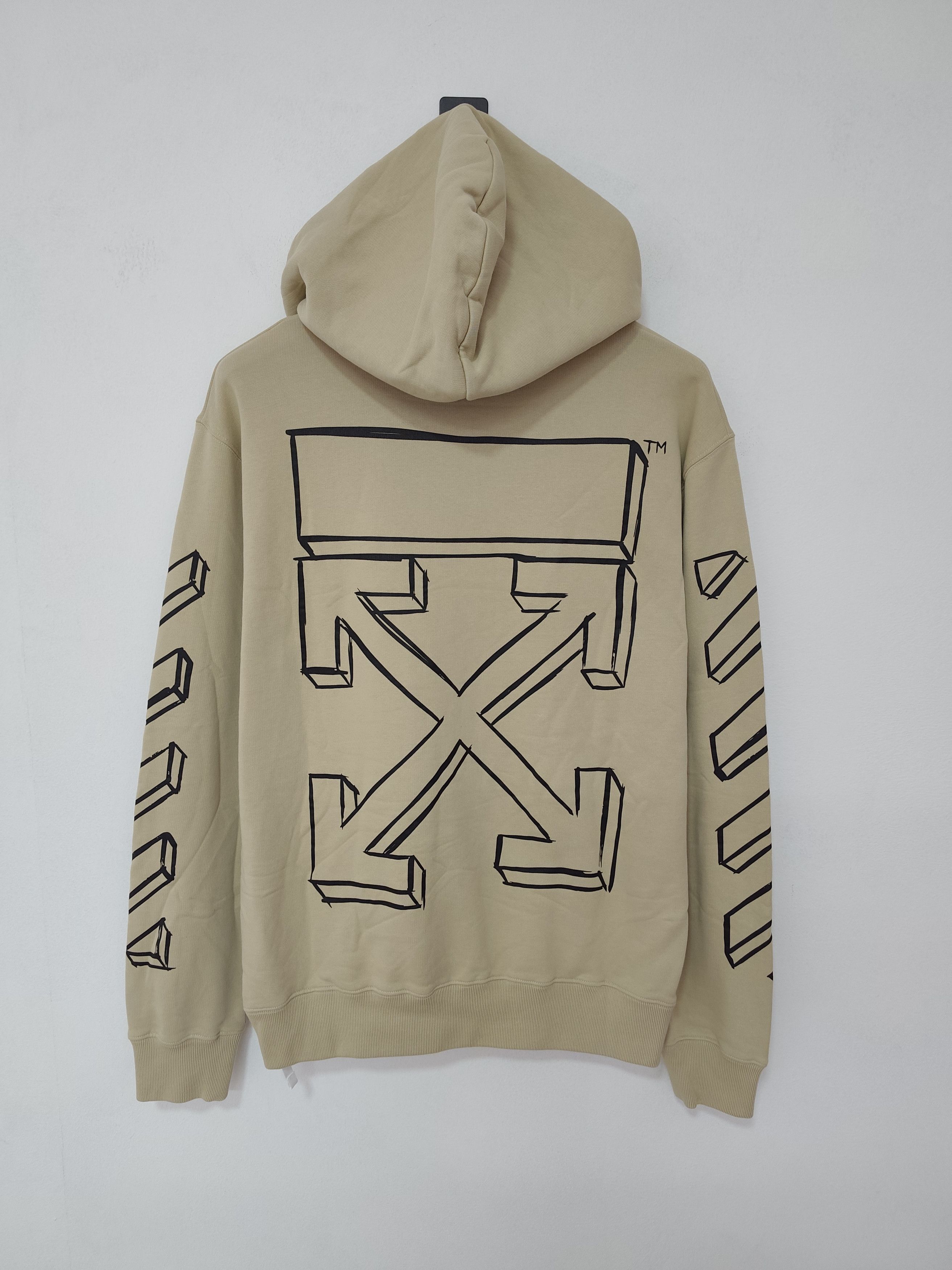 Off-White Off-White "Outline Marker Arrow Hoodie" Size US L / EU 52-54 / 3 - 3 Thumbnail