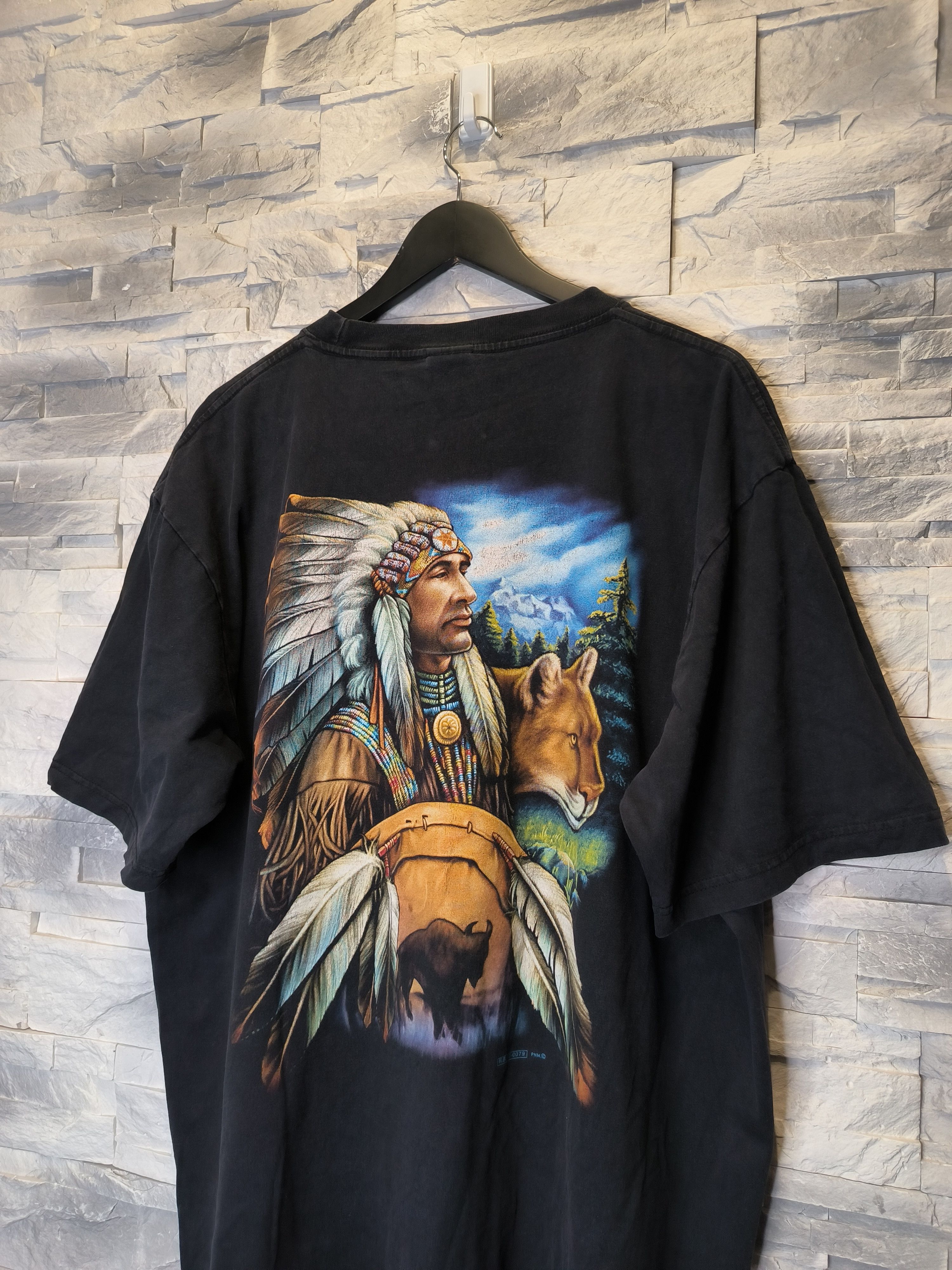 Other Vintage Hero Buff Indians T-Shirt Print Logo Tee Size US XXL / EU 58 / 5 - 4 Thumbnail