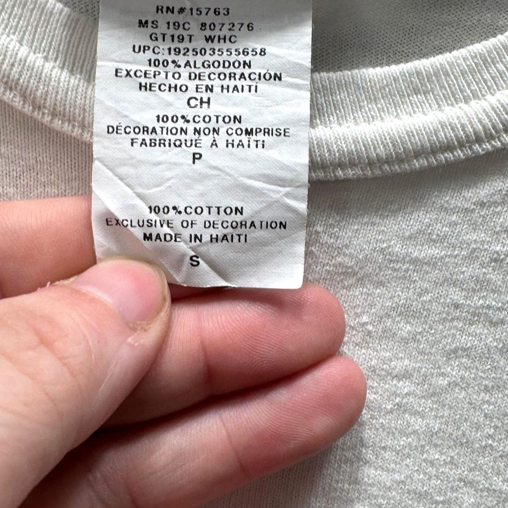 Champion Champion Shirt Mens S White Embroidered C Logo Tee Crewneck Cotton Jersey Size US S / EU 44-46 / 1 - 4 Thumbnail