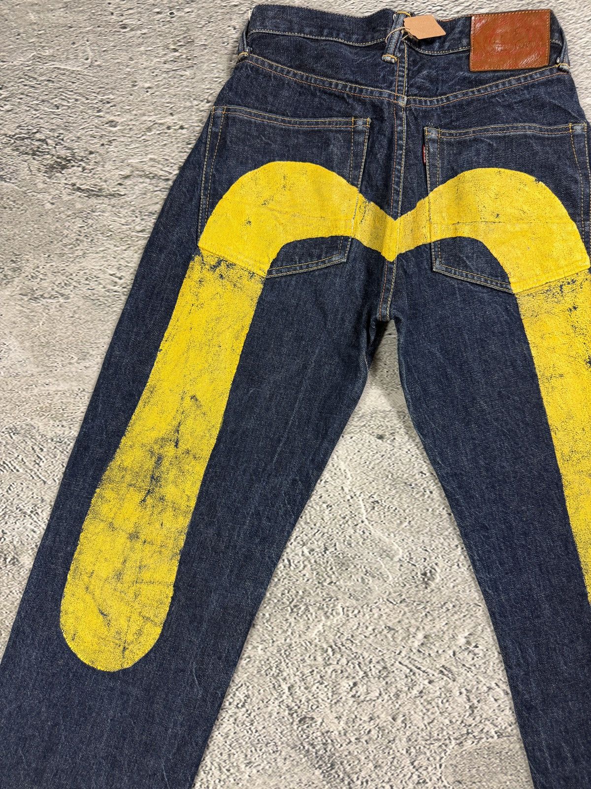 Evisu Evisu jeans daicock big logo yellow selvedge denim Japan Size US 28 / EU 44 - 3 Thumbnail