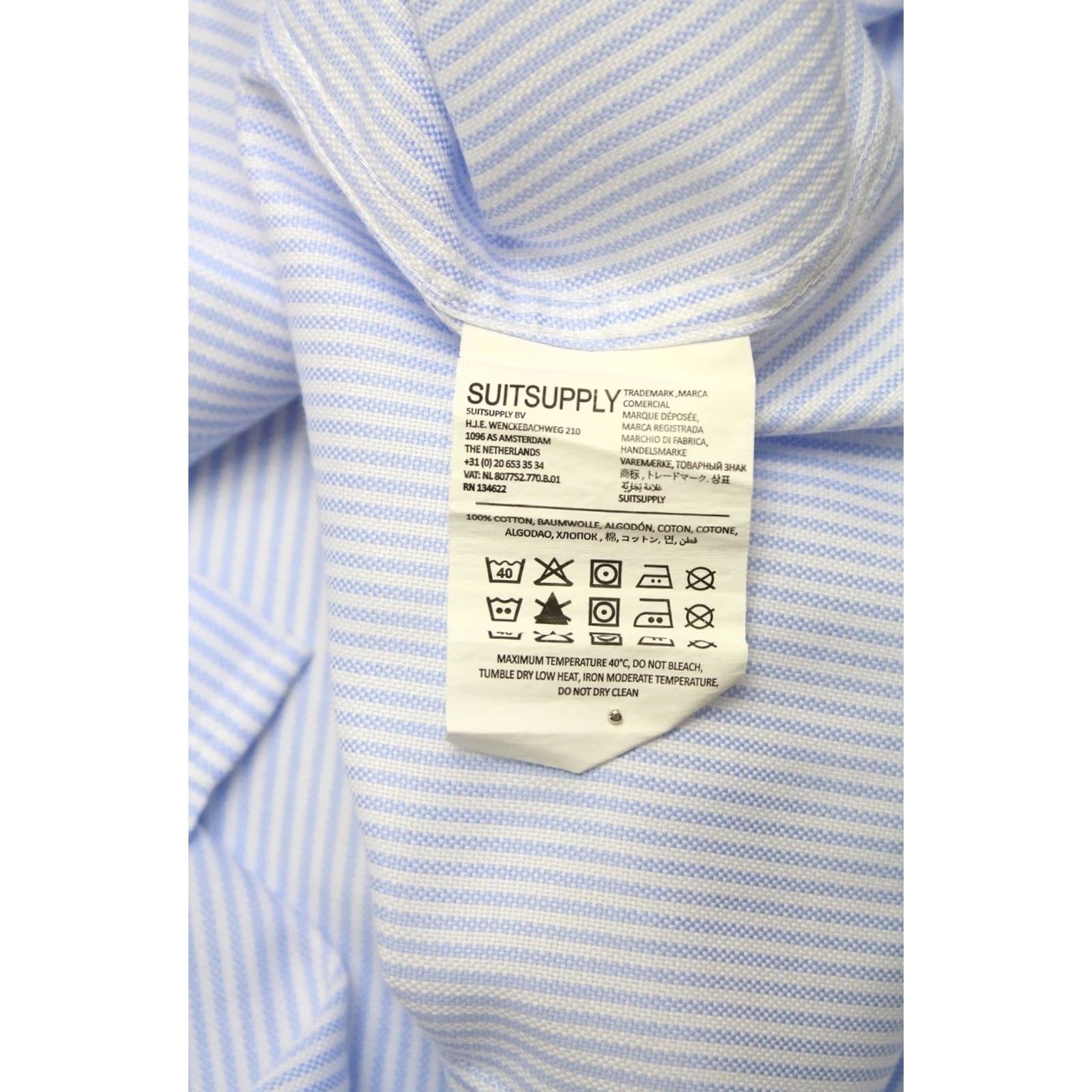 Suitsupply Suitsupply Try On Extra Slim Fit Formal Shirt 45 / 17 3/4 Pinstripe White Bush Mens Shirt Size 48R - 7 Thumbnail