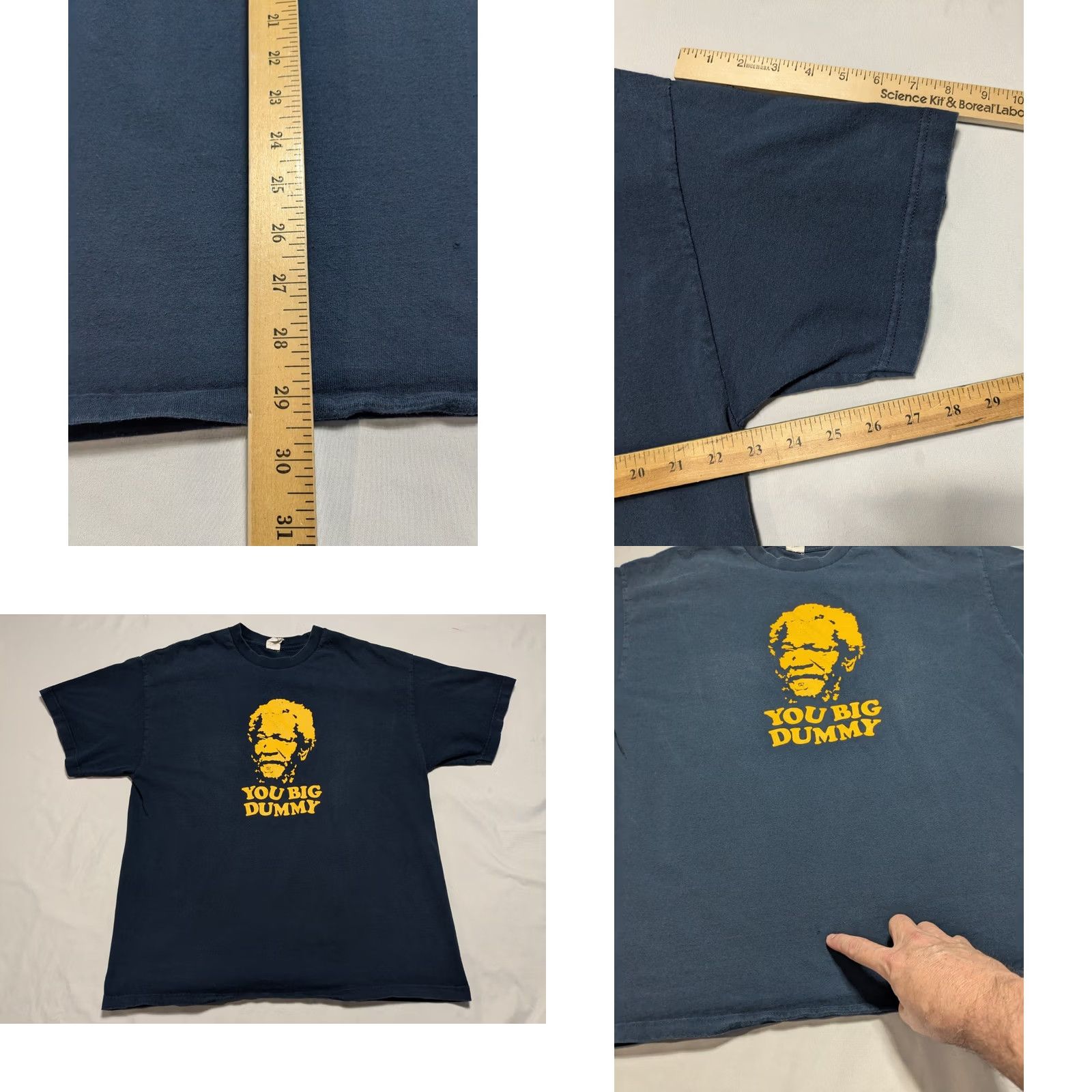 FRED VTG Y2K Fred Sanford & Son YOU BIG DUMMY Red Foxx Alstyle Men XL Blue T-Shirt Size US XL / EU 56 / 4 - 8 Thumbnail