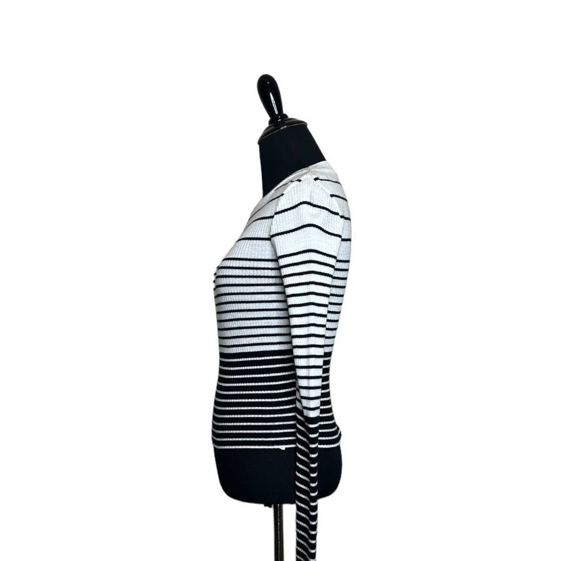Topshop Topshop stripes long sleeves crew neck sweater size 4-6 Size M / US 6-8 / IT 42-44 - 6 Thumbnail
