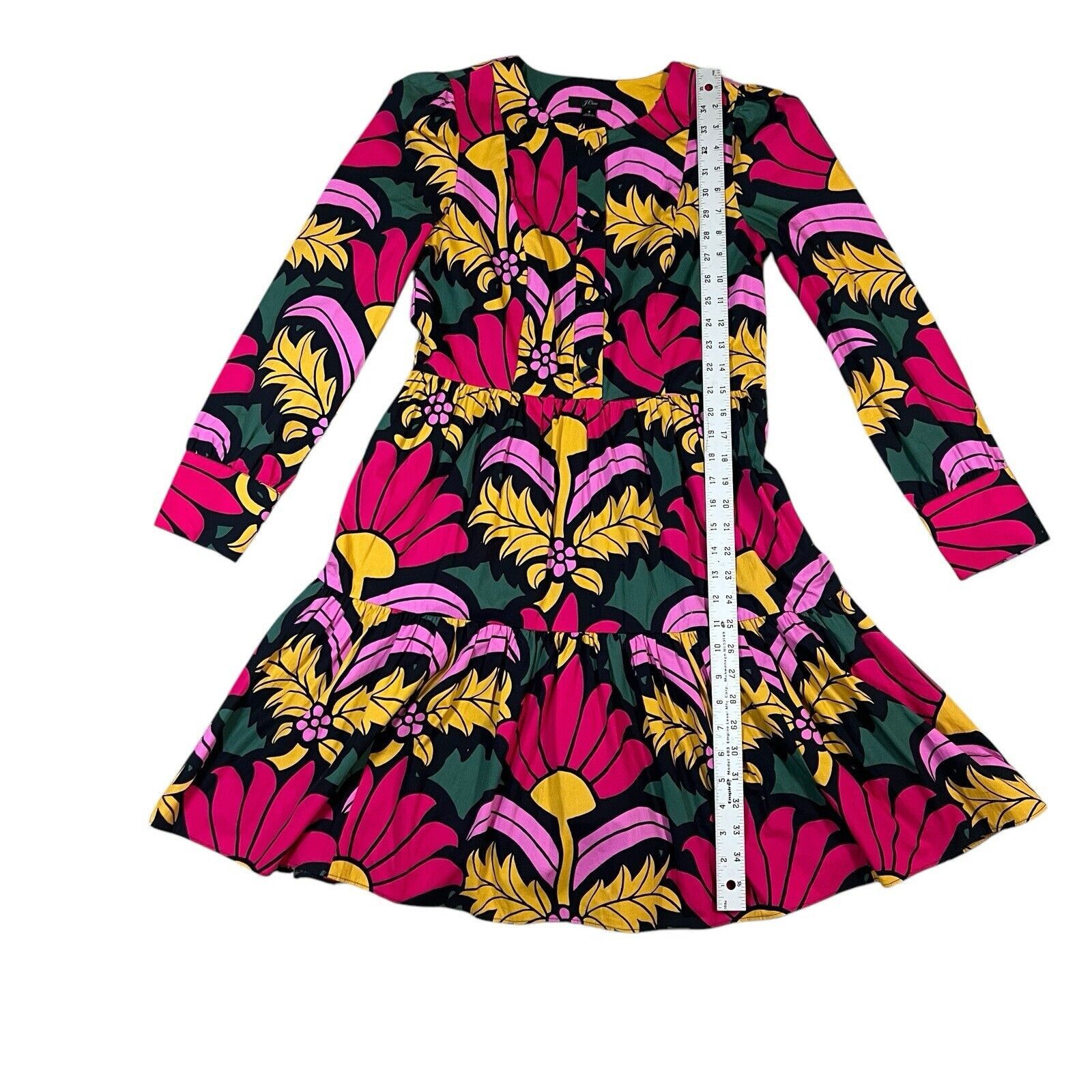 J.Crew J.CREW Pink Floral Ratti Grandi Fiori Short Dress Size 4 Size S / US 4 / IT 40 - 5 Thumbnail
