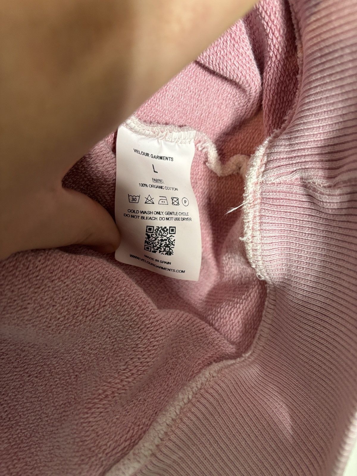 Velour Velour Garments Organic Cotton Hoodie Size US L / EU 52-54 / 3 - 4 Thumbnail