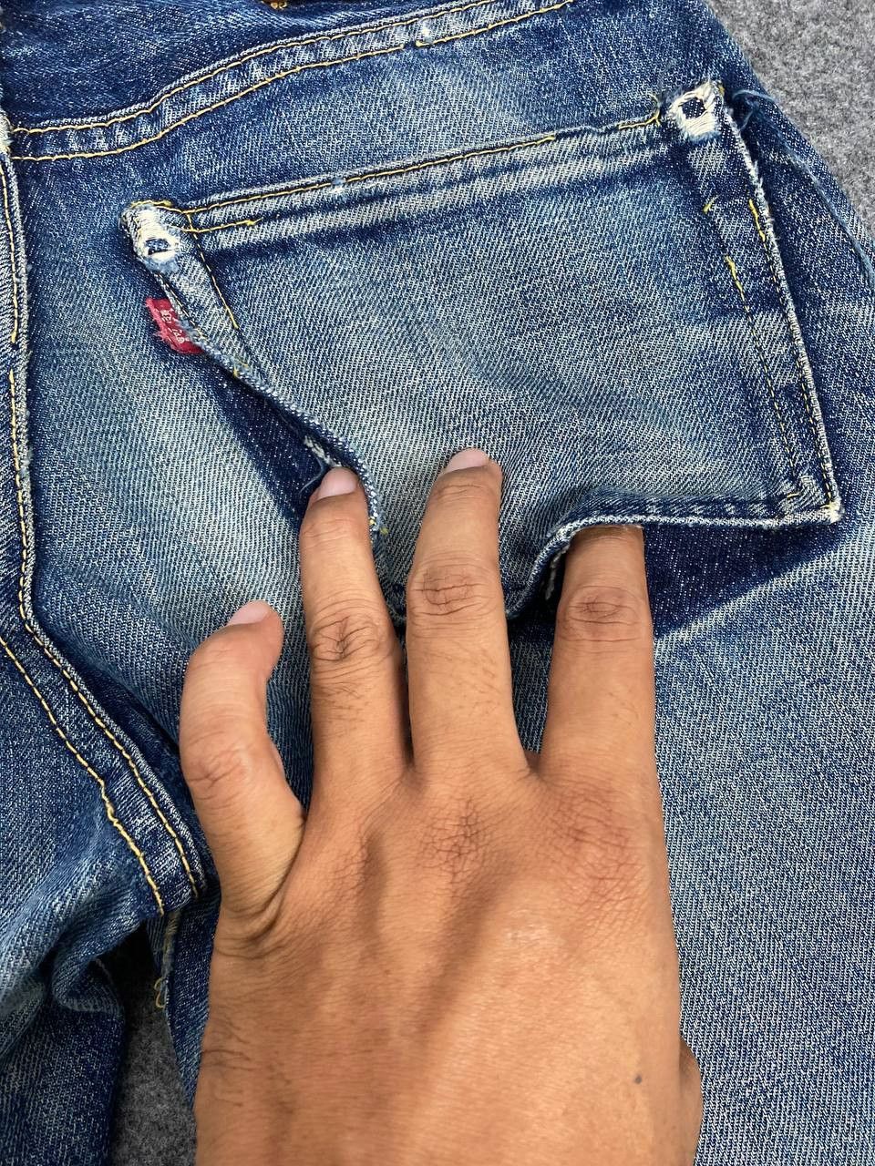 Skull Jeans by an Alchemist vintage skull jeans by alchemist selvedge distressed denim Size US 30 / EU 46 - 4 Thumbnail