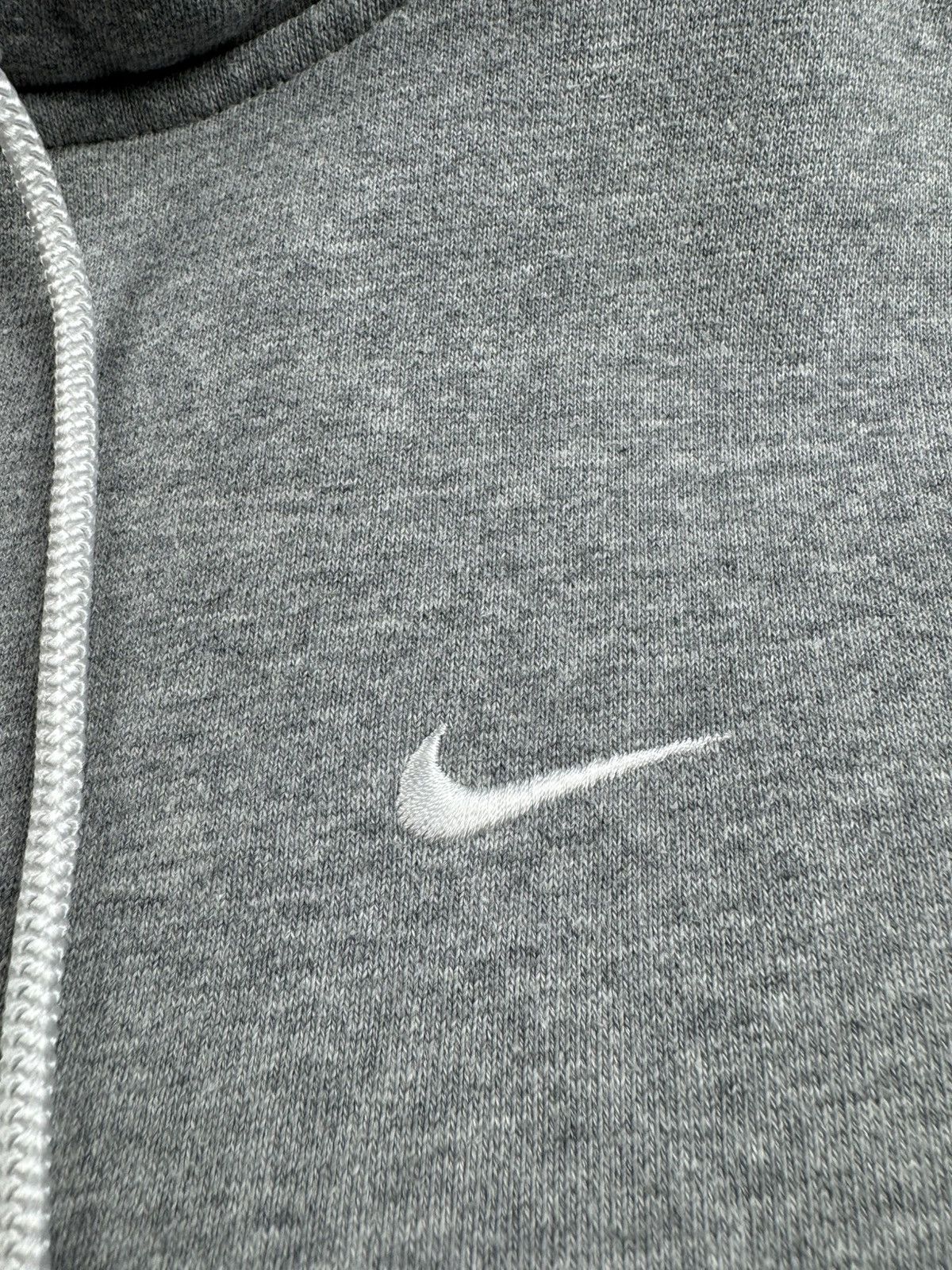 Nike Nike Swoosh Gray Basic Blank Dense Hoodie Pullover Sweatshirt Size US L / EU 52-54 / 3 - 8 Thumbnail