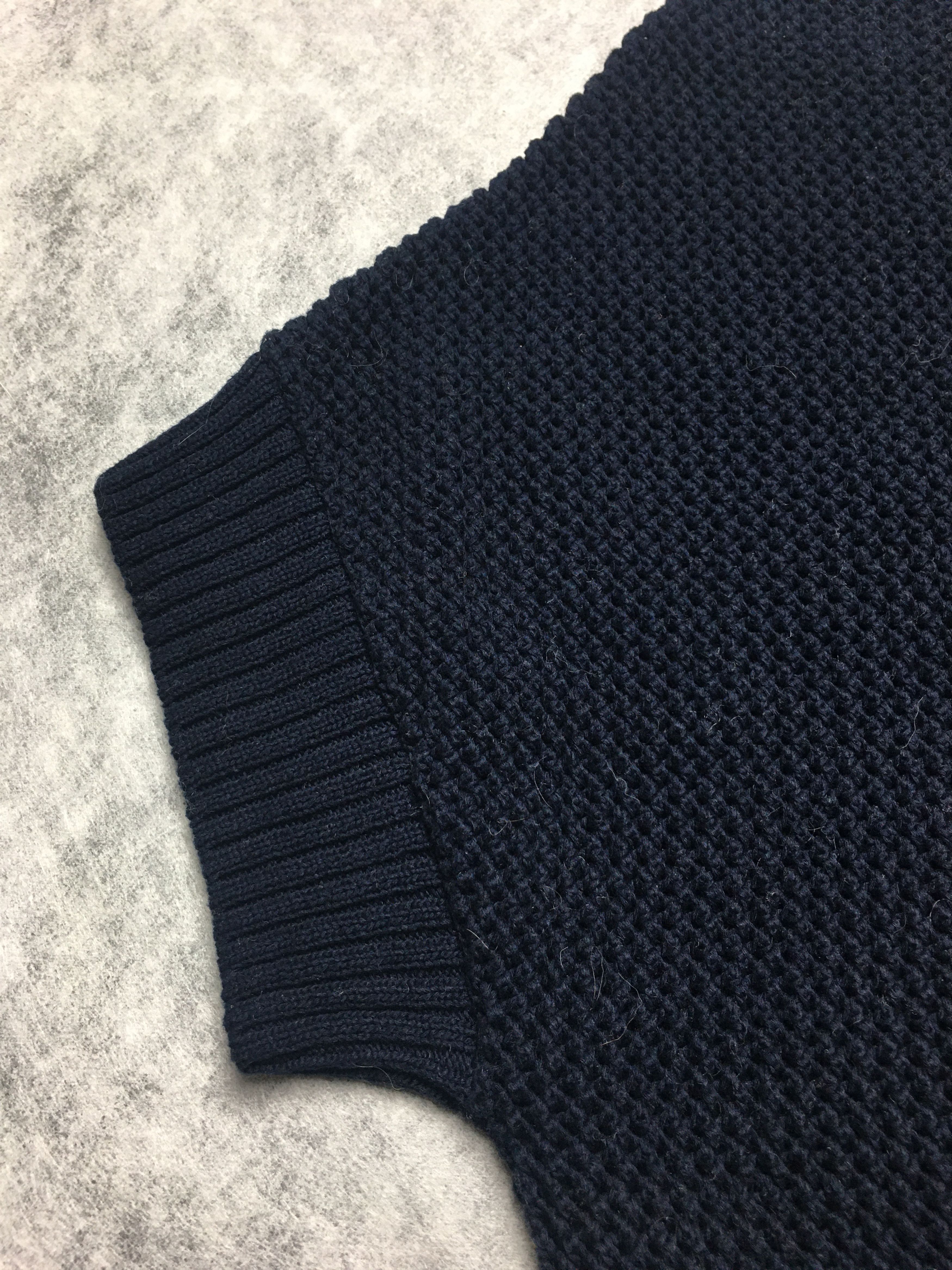 Other HERZEN'S ANGELEGENHEIT Cotton Knit Top Navy Blue EU 36 Size M / US 6-8 / IT 42-44 - 7 Thumbnail