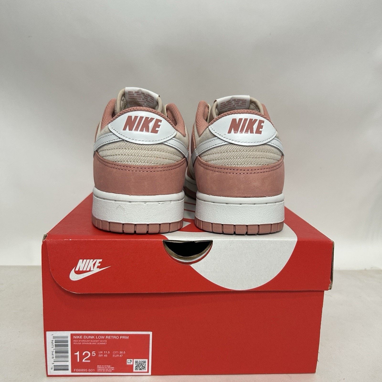 Nike Nike Dunk Low Premium “Red Stardust” Size US 12.5 / EU 45-46 - 4 Thumbnail