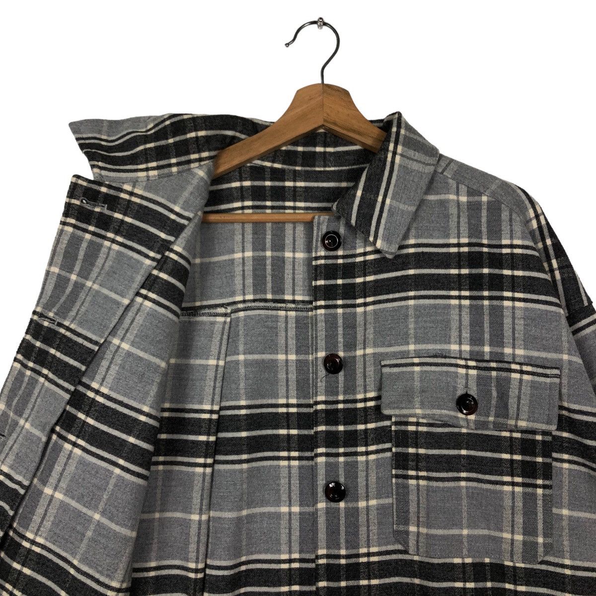 Japanese Brand 🔥90’s Vintage Flannel Shirt Jacket Gu Japan Tartan Design Size US L / EU 52-54 / 3 - 9 Thumbnail