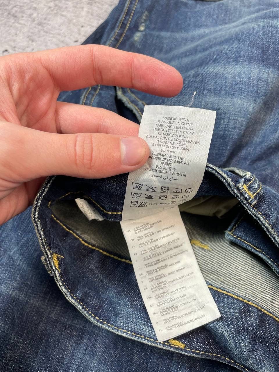 G-Star Vintage G Star Raw Elwood Biker Knee Denim Jeans Y2K Size US 32 / EU 48 - 9 Thumbnail