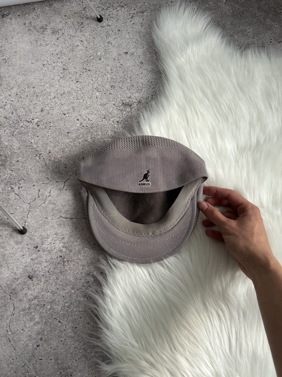 Kangol × Vintage Vintage Kangol Grey Y2K hat flat cap Size ONE SIZE - 7 Thumbnail
