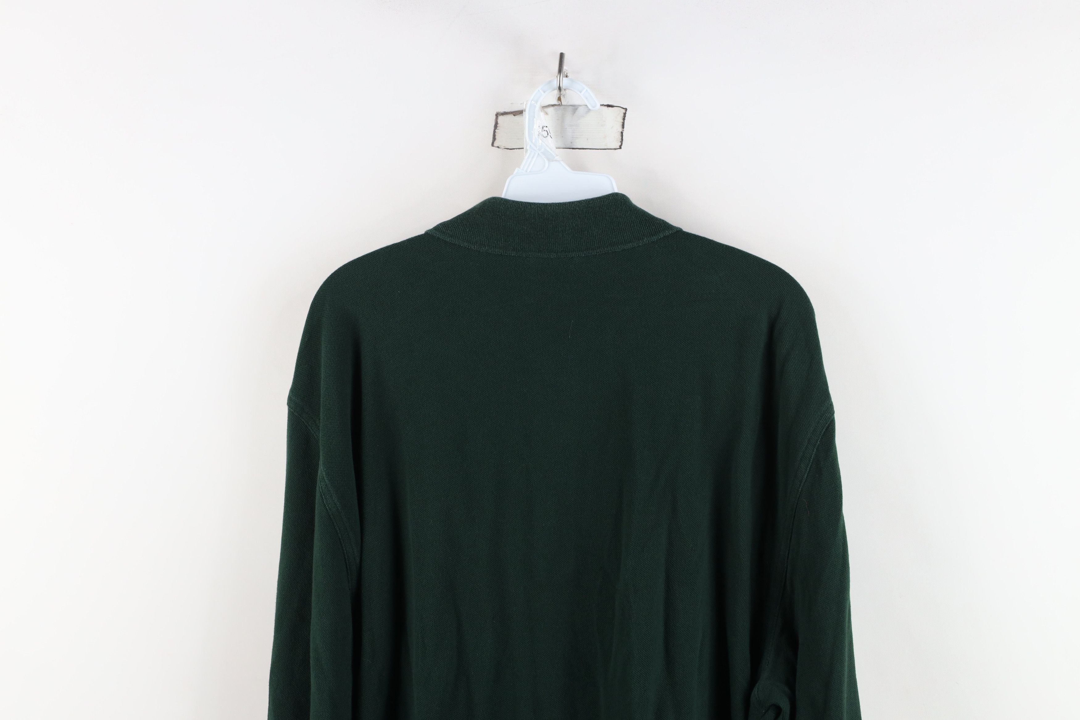 Brooks Brothers Vintage 90s Brooks Brothers Long Sleeve Rugby Polo Green Size US XL / EU 56 / 4 - 11 Thumbnail