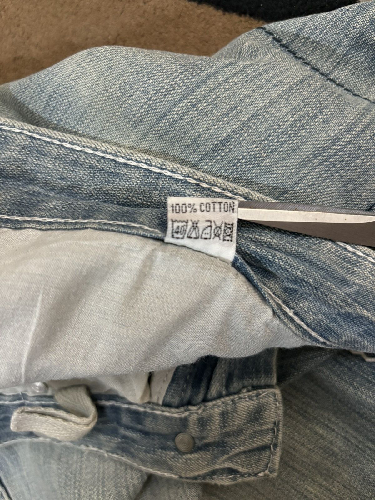 Blue Blue Japan Vintage Japanese Brand Rusty Blue Wash Loose Fit Jeans Size US 30 / EU 46 - 20 Thumbnail