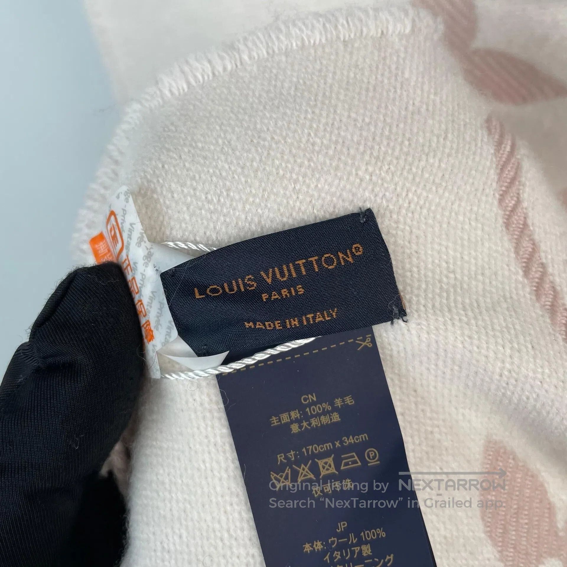 Louis Vuitton Louis Vuitton Pink and white classic old pattern double-si Size ONE SIZE - 6 Thumbnail